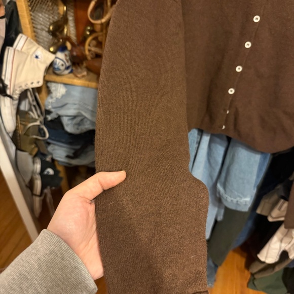James Street Co Peri Cardigan M Brown - Picture 4 of 6